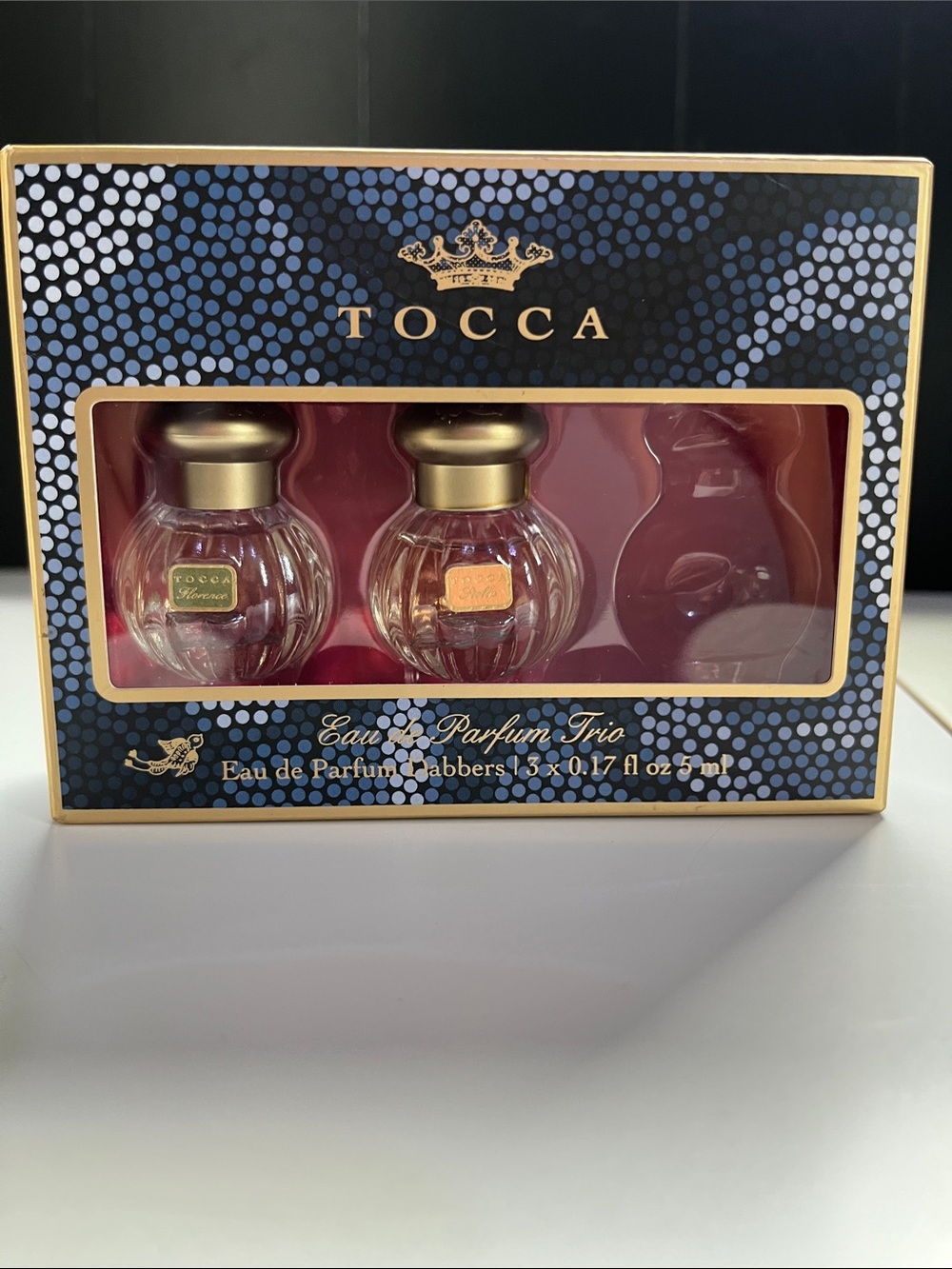 Tocca 2 total Mini Eau de Parfum in Pink with Gold Accents (missing 1)
